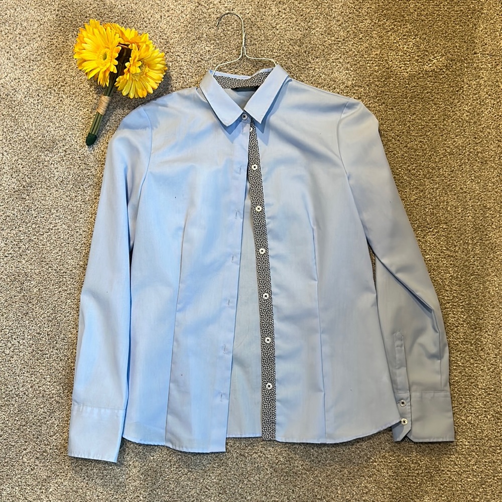Esmara light blue work shirt size small